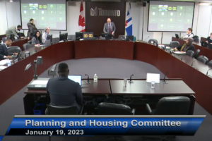 Looking Out for Number One: An Observation of the City of Toronto’s Planning and Housing Committee Meeting