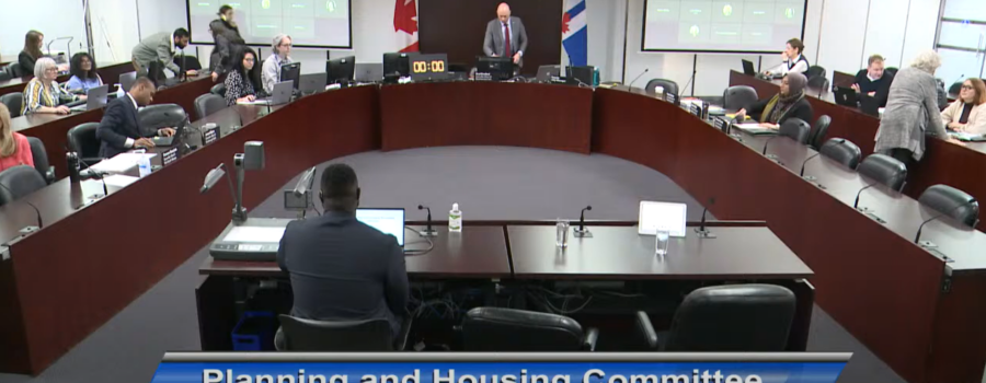 Looking Out for Number One: An Observation of the City of Toronto’s Planning and Housing Committee Meeting